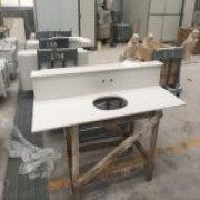 Jazz White Quartz Countertops China| Hospitality Quartz Vanity