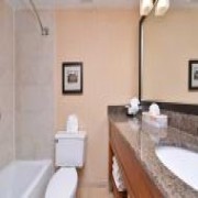 Embassy Suites Hotel Tropic Brown Granite Vanity Tops China | Hotel Granite Tops China | Affordable Hotel Vanity Tops