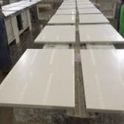 White Quartz Nightstand Tops for Hilton Garden Inn| Quartz Countertops | Global Stone